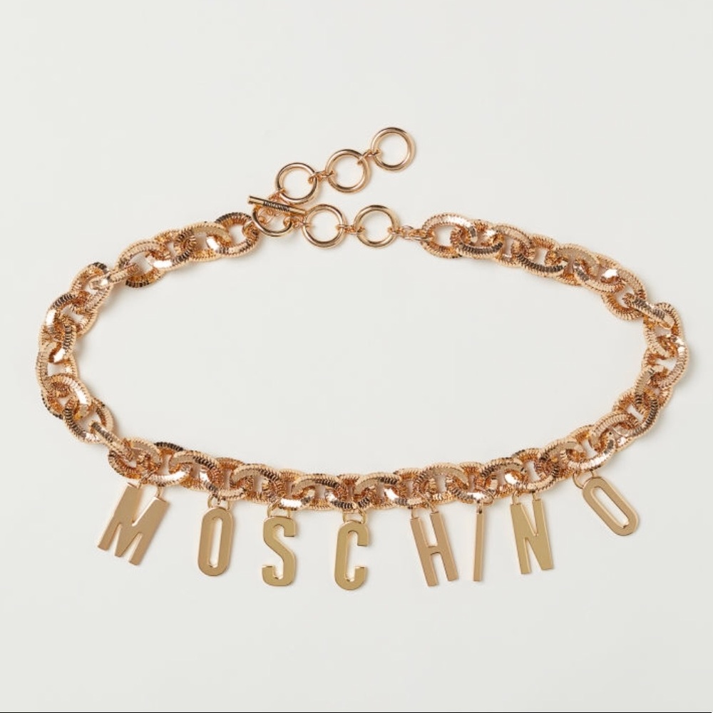 MOSCHINO [TV] H&M. Heavy chain-shaped belt in gold